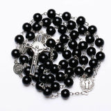 Catholic Rosary Beads Necklace Cross Pendant Praying Religious Jewelry