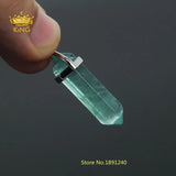 Natural Fluorite Stones Point Charms Hexagonal Pendants