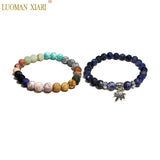 Natural Stone Beads Charms for Jewelry Making DIY Bracelet Craft Kit