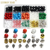 Stone Beads Alloy Charms Space Beads Jewelry Making Kit