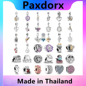 S925 Sterling Silver Spring Pendant Charm for Women Bracelet