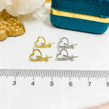 Heart Earrings DIY Pearl Components Accessory