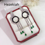 Needle Leopard Tassels Earrings for Women