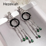 Needle Leopard Tassels Earrings for Women