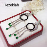 Needle Leopard Tassels Earrings for Women