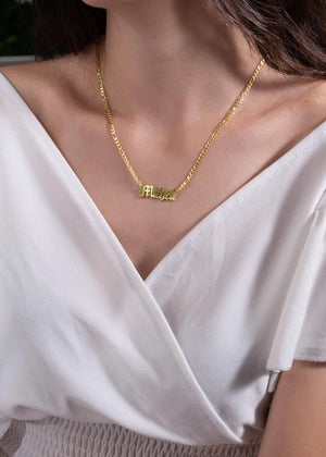 Personalized Necklace For Women Name Pendant Chain Necklace