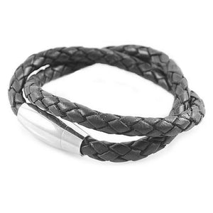 Leather Bracelet Rock Punk Jewelry Gift For Party Wrap Bangel WL013