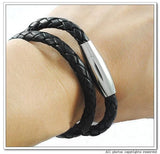 Leather Bracelet Rock Punk Jewelry Gift For Party Wrap Bangel WL013