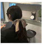 Vintage Silk Scarf Hair Tie Headdress Bow