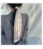 Vintage Silk Scarf Hair Tie Headdress Bow