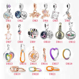 925 Silver Charm Bead Pendant Bracelet Charms for Women