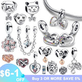 Chameleon Charm Bead Pendant 925 Sterling Silver Jewelry Gift