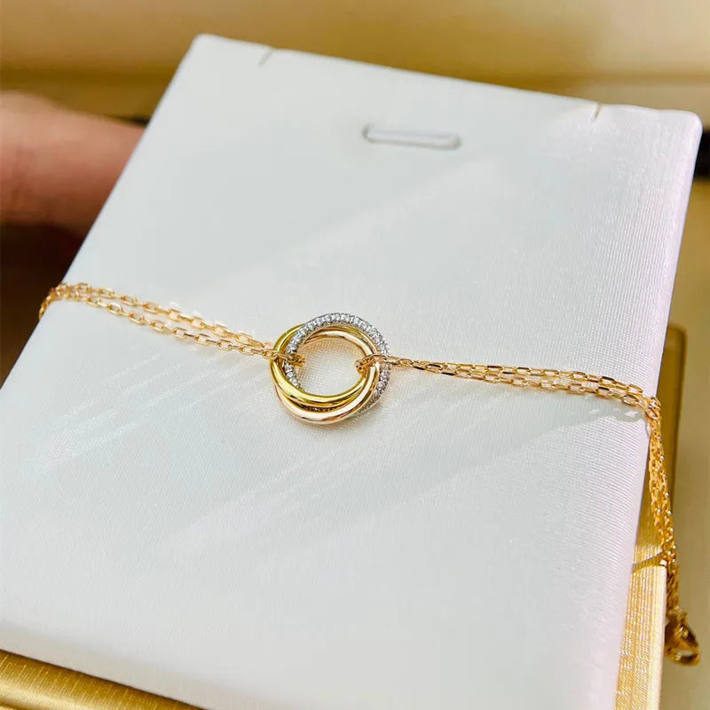Hot Selling Anniversary Gift Bracelet - Tricolor Round Bracelet