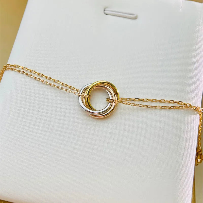 Hot Selling Anniversary Gift Bracelet - Tricolor Round Bracelet
