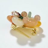 Natural Crystal Brooches For Women Jewelry Wedding Accessories Pearl Decorate