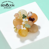Natural Crystal Brooches For Women Jewelry Wedding Accessories Pearl Decorate
