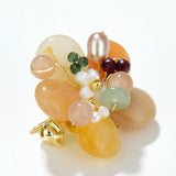 Natural Crystal Brooches For Women Jewelry Wedding Accessories Pearl Decorate