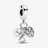Fall Jewelry Family Infinity Triple Dangle Charm Pendant Mother's Gift