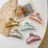 Pearl Hairpin Retro Square Hair Clips for Women