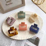 Pearl Hairpin Retro Square Hair Clips for Women