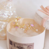Crystal Micro Inlaid Pearl Earrings for Women