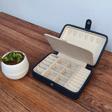 Double Earrings Ring Jewelry Box, Holds 68 Earrings