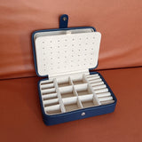 Double Earrings Ring Jewelry Box, Holds 68 Earrings