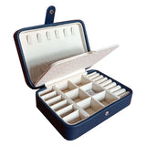 Double Earrings Ring Jewelry Box, Holds 68 Earrings