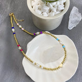 Boho Pearl Collares Punk Necklace for Women