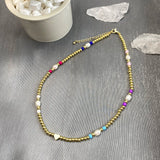 Boho Pearl Collares Punk Necklace for Women