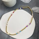 Boho Pearl Collares Punk Necklace for Women