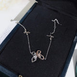 Elegant Hollow Butterfly Bracelet S925 Silver