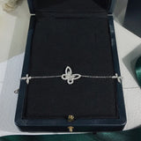 Elegant Hollow Butterfly Bracelet S925 Silver