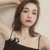 Top Famous Hot Jewelry Necklace Ladies European Tricolor Round Pendant