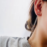 Japanese Hip Hop Creative Screw Earrings Vintage Stainless Steel