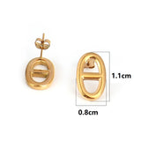 Japanese Hip Hop Creative Screw Earrings Vintage Stainless Steel