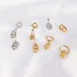 Japanese Hip Hop Creative Screw Earrings Vintage Stainless Steel