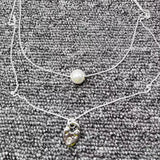 UNOde50 952 Silver Plated Pearl Pendant Jewelry