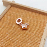 Winter Jewelry Gift Christmas Lucky Rose Star Pendant Charm