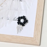 Natural Pearl Flower Tassel Zircon Brooches Suit Jewelry