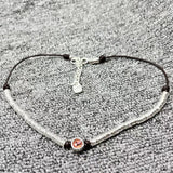 UNOde50 925 Silver Plated Orange Beaded Necklace