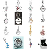 925 Silver Car Pendant for DIY Women's European Jewelry