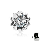 925 Sterling Silver Heart-Shaped Bobby Bot Enamel Contour Charm