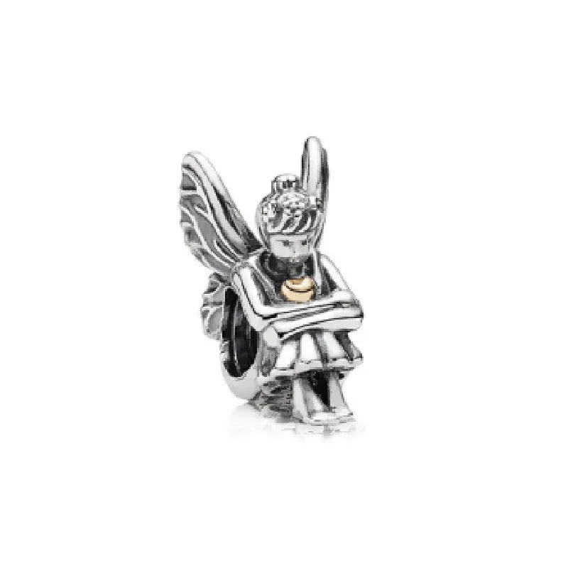 925 Silver Owl Emoticon Smiley Lucky Clover Angel Charm