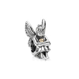 925 Silver Owl Emoticon Smiley Lucky Clover Angel Charm