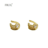 Zircon Plated Jewelry Clip Earrings For Women Girl Cuff Ear