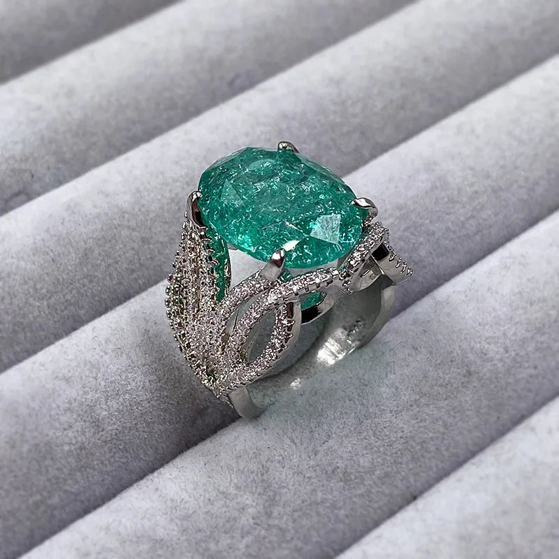 Tourmaline Ring Silver Wedding Bridal Ring Vintage Jewelry