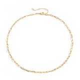 Thick Paperclip Chain Necklace Link Chain Choker Ladies Necklace