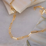 Thick Paperclip Chain Necklace Link Chain Choker Ladies Necklace