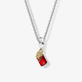 Rabbit Rose Necklace 925 Sterling Silver DIY Jewelry